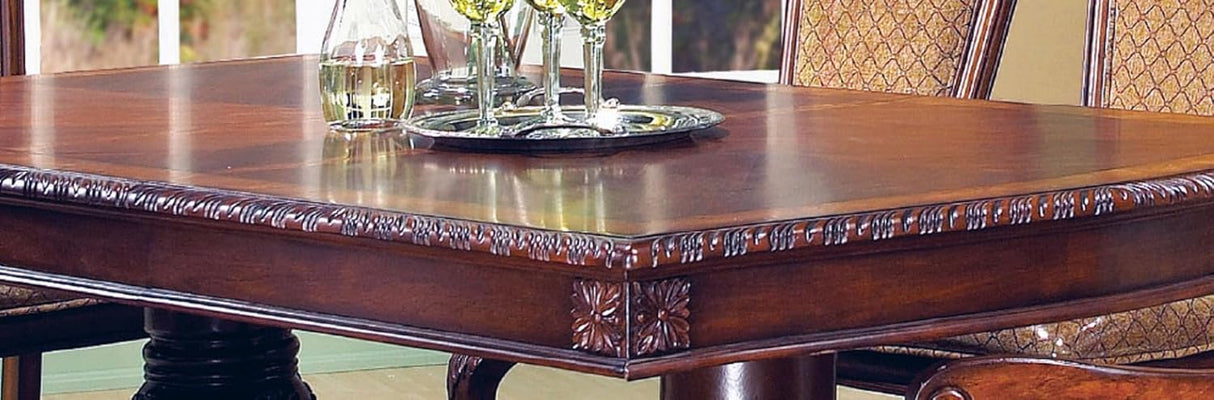 Cosmos Furniture Veronica 9PC Cherry Dining Set with Buffet & Hutch