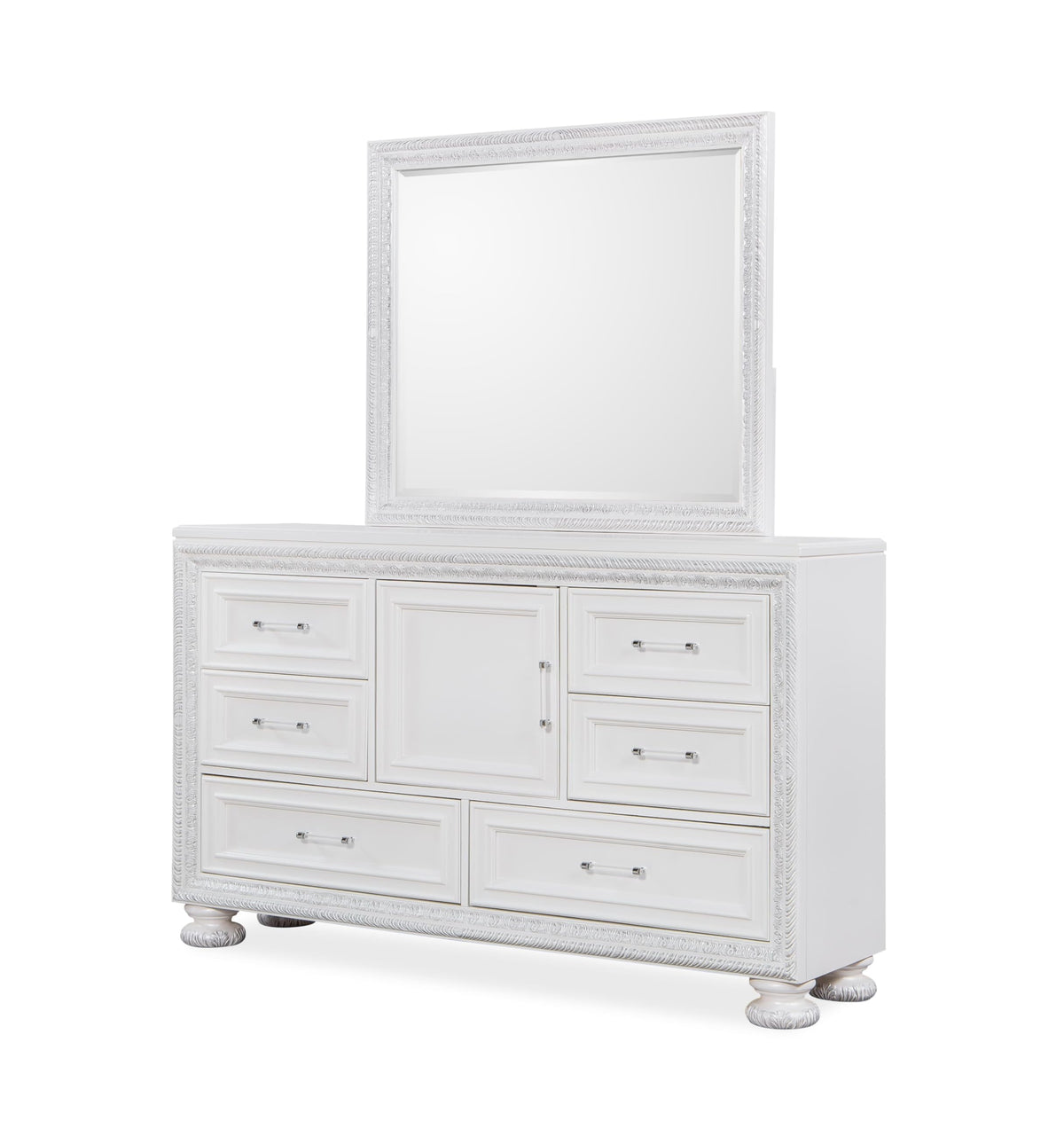Penta Pearl White Bedroom Set β Queen & King β product view 4
