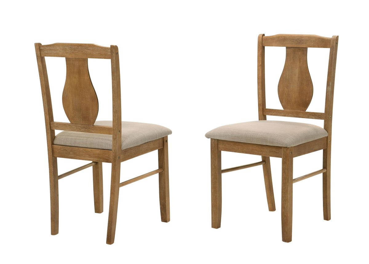 Solana 5-Piece Dining Set in Antique Natural Oak