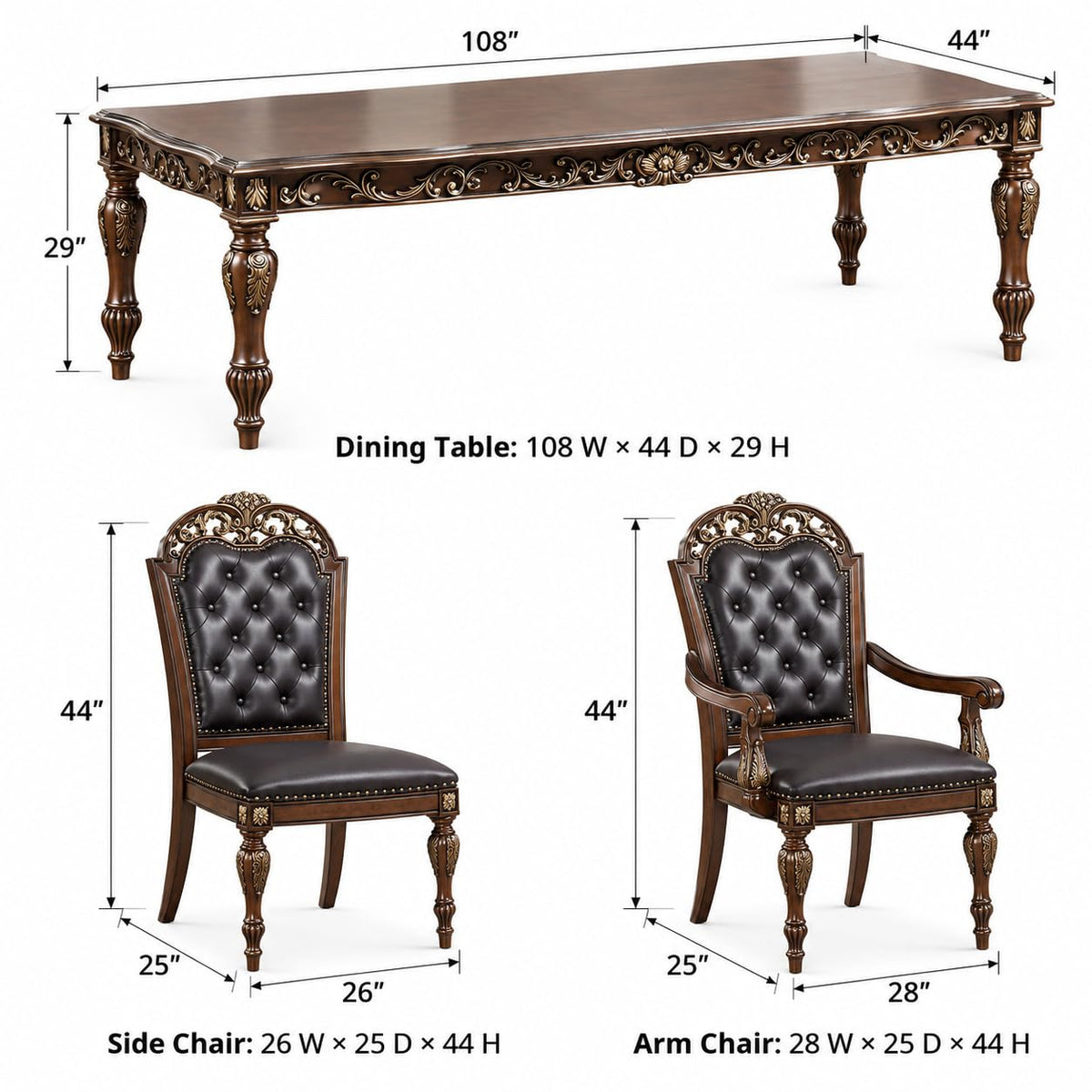 Rosanna Cherry 7/9-Piece Dining Set — product view 3