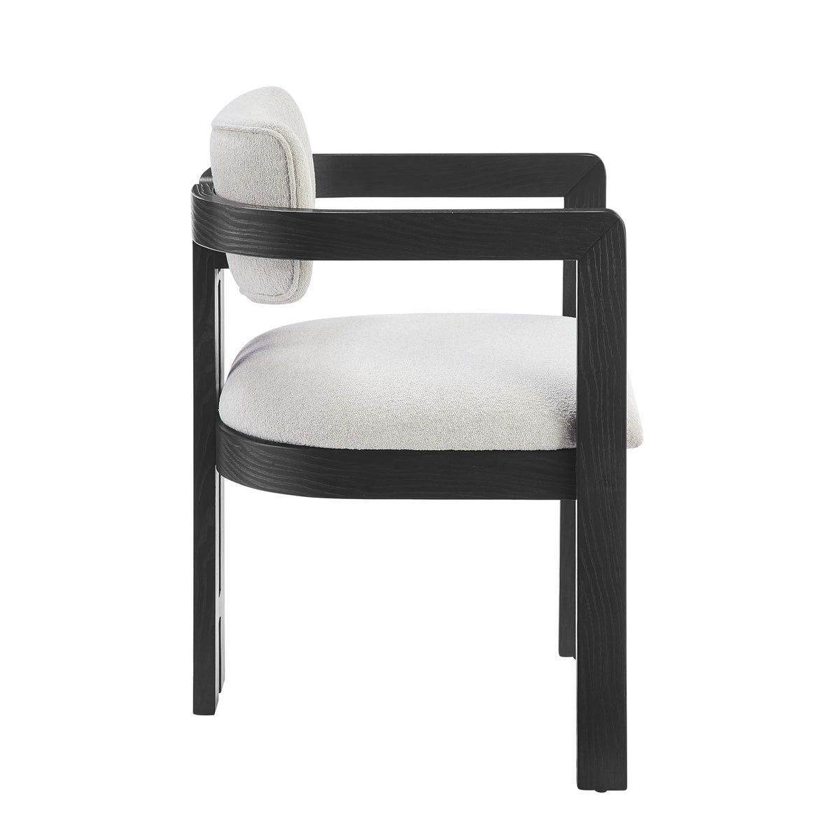 Tappelle Mid-Century Modern Dining Arm Chair - angle view