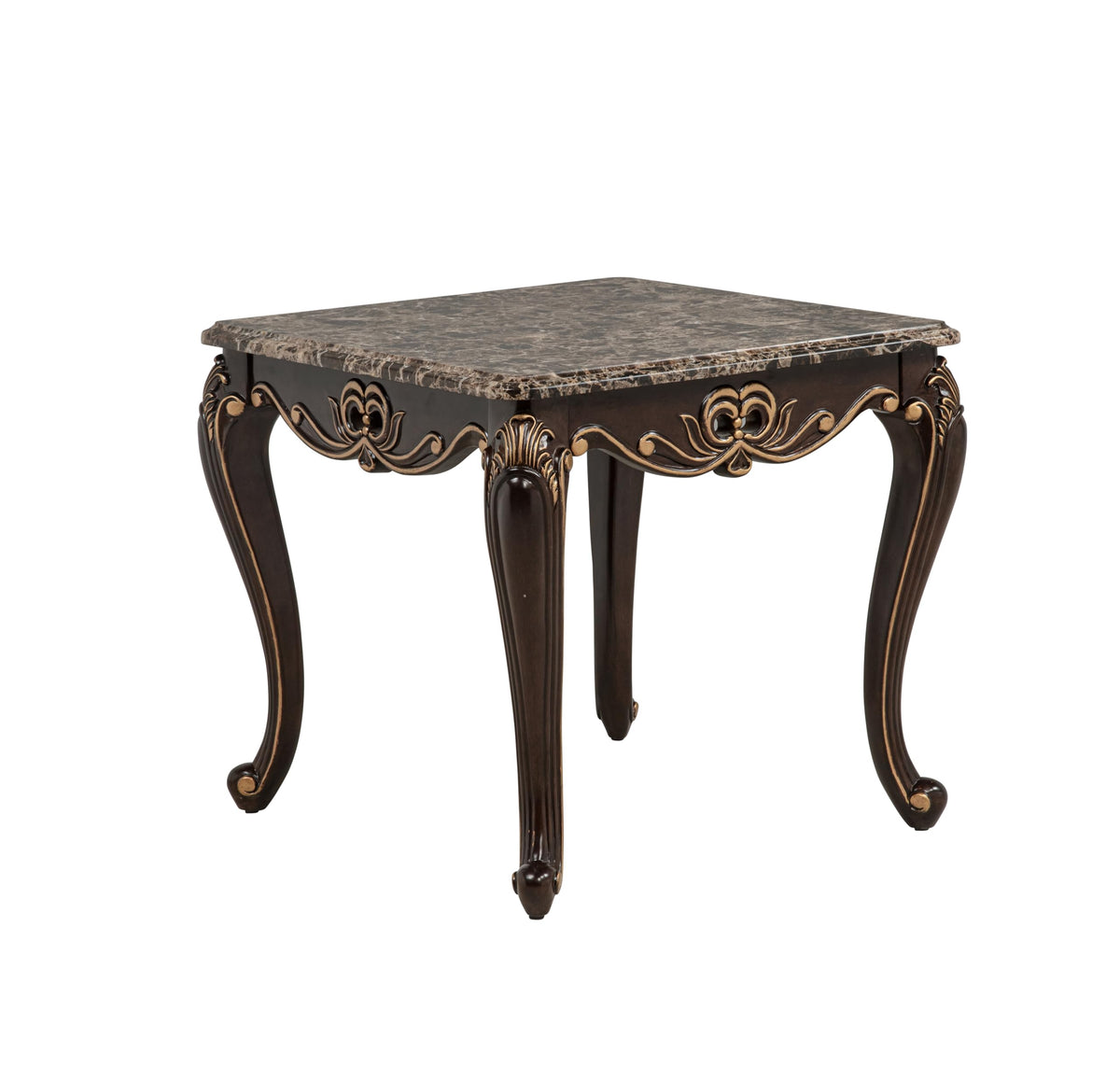 Tlerra 28" Square Victorian Classic Living Room End Table