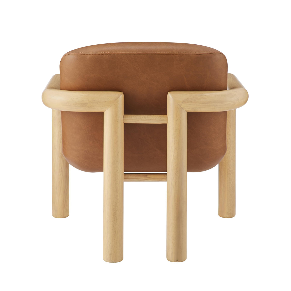 Tapporo Mid-Century Modern Accent Chair in Natural - room setting