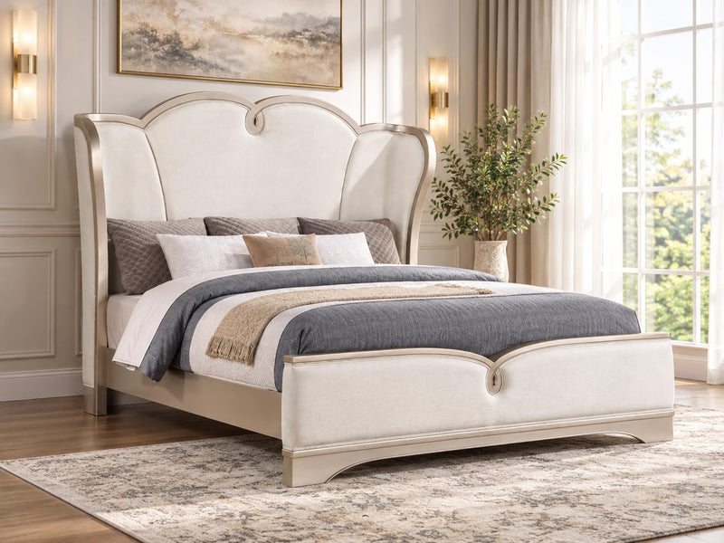 Rose Champagne Bed Frame — Queen & King