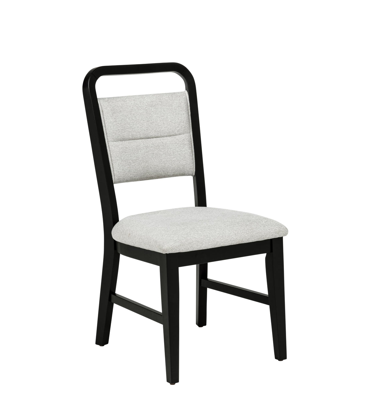 Timaro Transitional Dining Chairs with Cushioned Seat and Handle Cutout Backrest - detail view