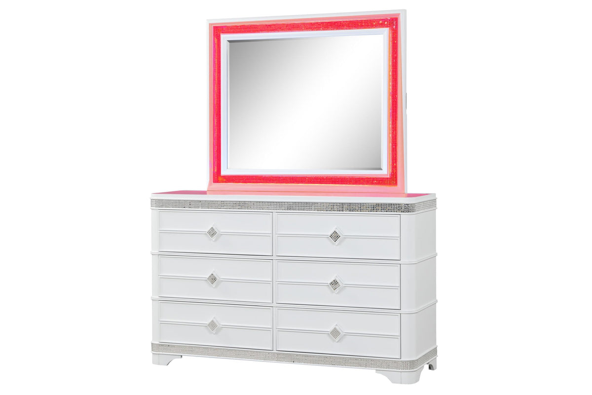 Amani White Bedroom Set β Queen & King β product image 10