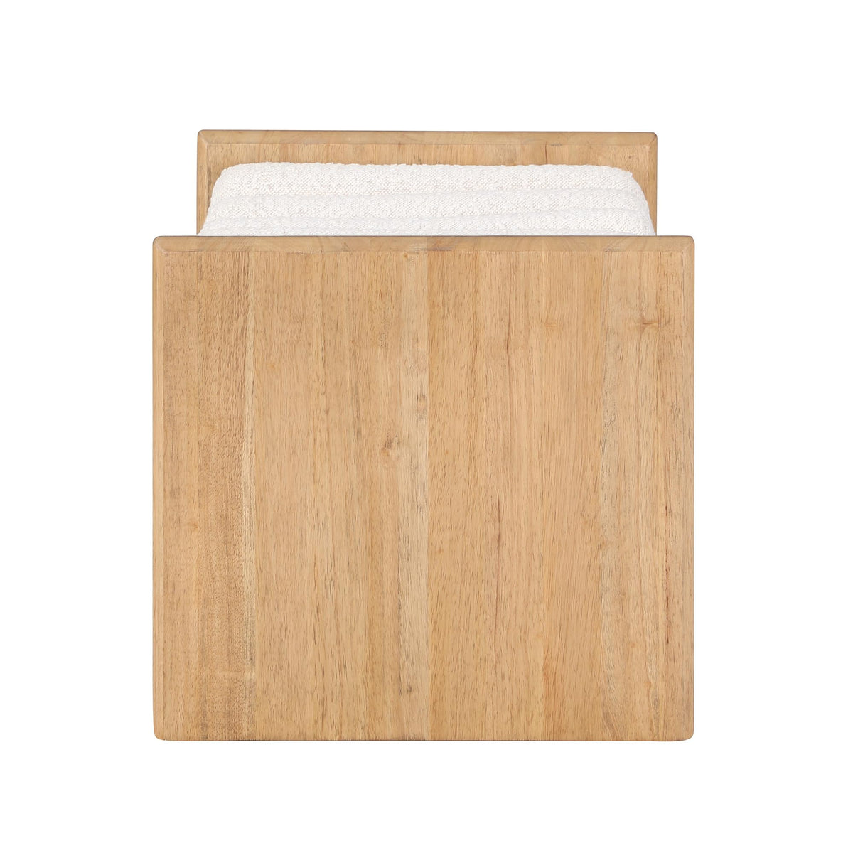 Torbjorn 32" Bench in Natural Oak - angle view