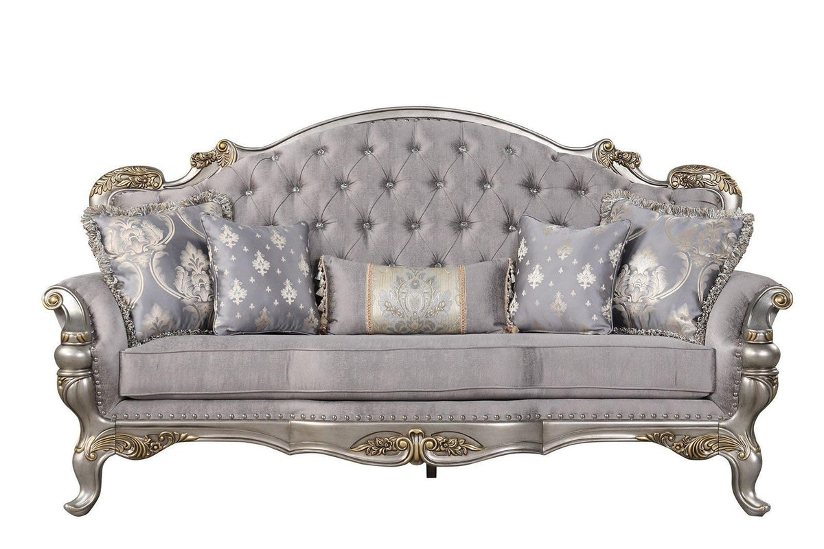 Violet Silver Sofa & Loveseat Set — product view 2