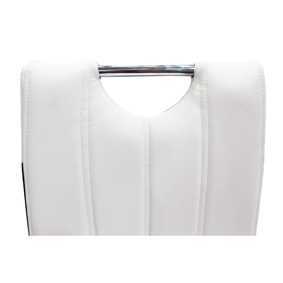 Barbara Modern Dining Chair with Faux Leather Fabric - detail view