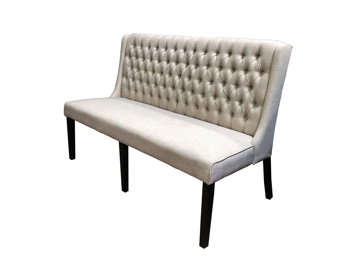 Newport Transitional Dining Banquette/Settee in Beige