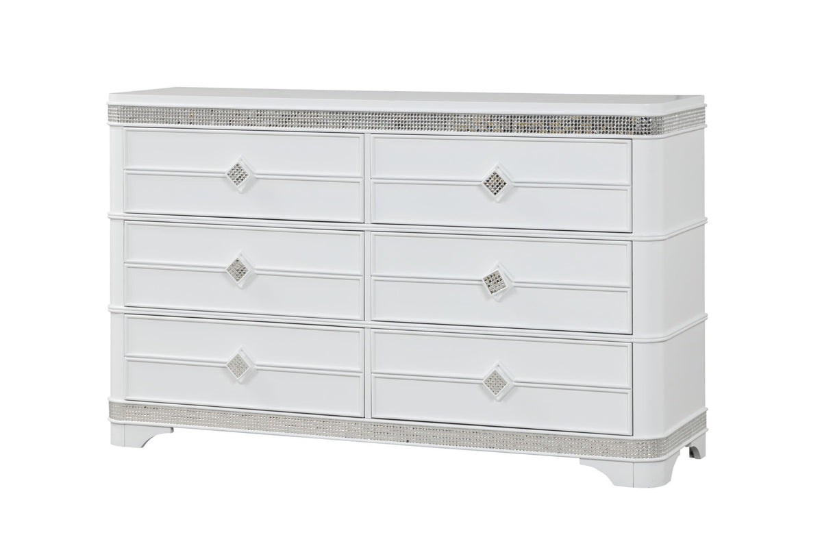 Amani White Bedroom Set β Queen & King β product image 9