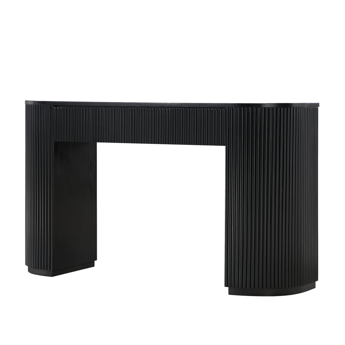 Quintet 52" Wide Mid-Century Modern Fluted Console Table