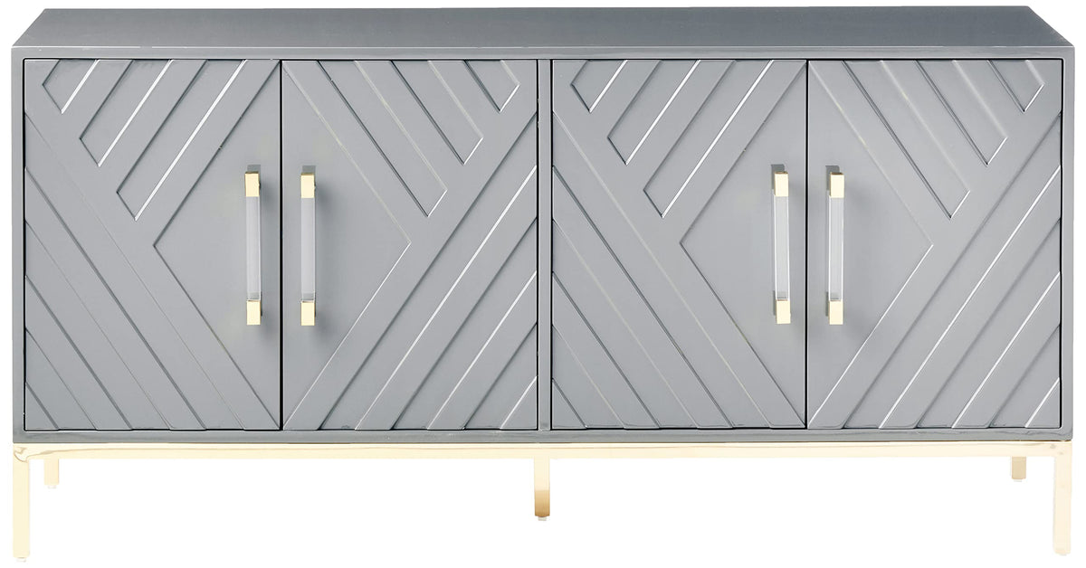 Tamari High Gloss Sideboard in Navy Blue