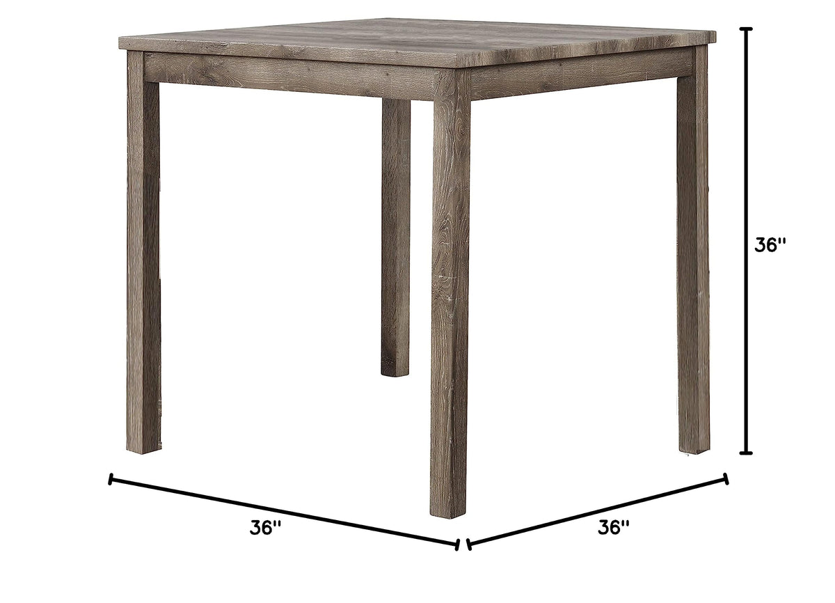 Cooper 36" Square Modern Counter Height Dining Table - detail view
