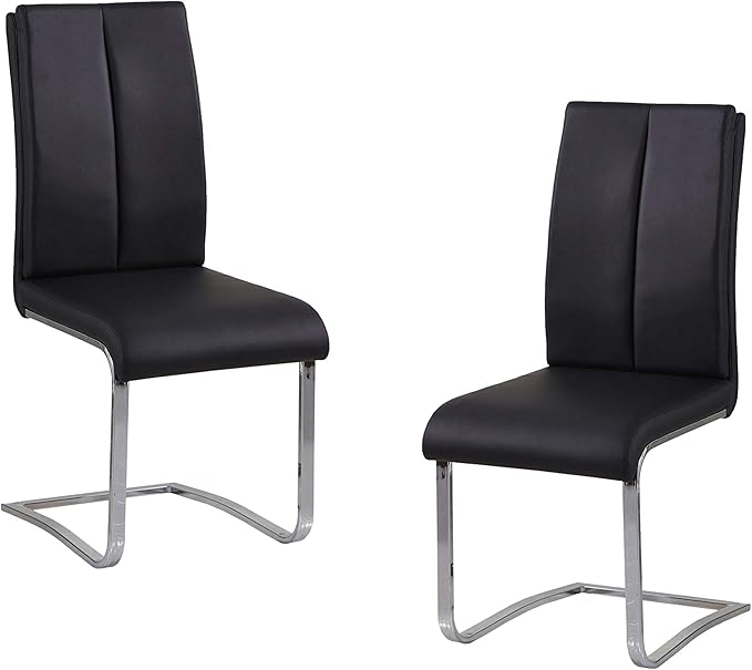 White Lacquer Rectangle Dining Table in Silver & 2 Chairs