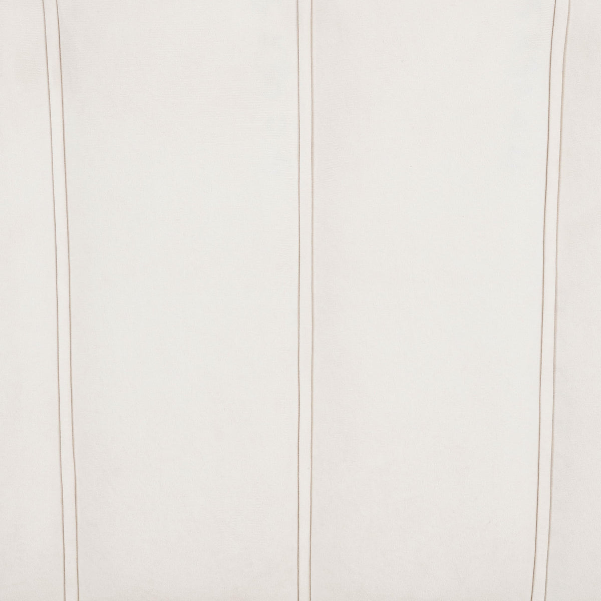 Ctera Queen Velvet Bed Frame with 30" Shell-Shaped Headboard, Low Profile in Cream - close-up