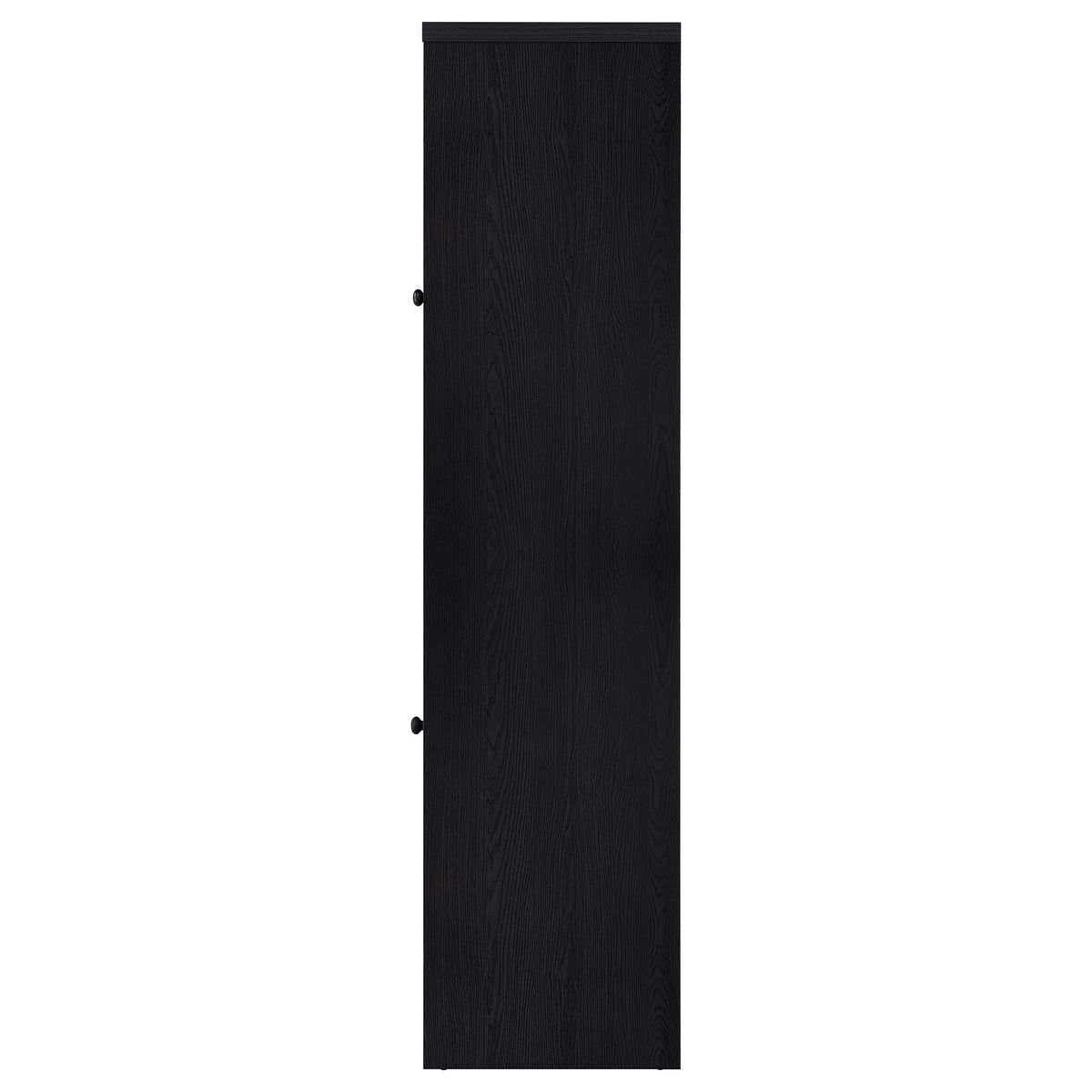 Denison 79" TV Stand & Entertainment Center with Media Towers - Glass Doors & Hidden Drawers in Black โ view 18