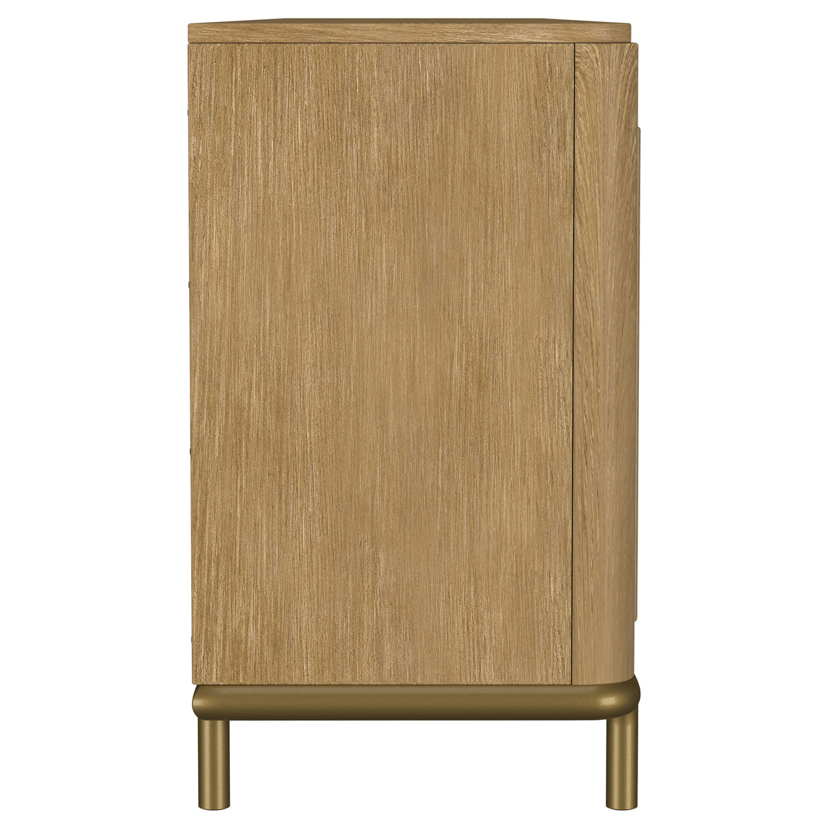 Arini 79" TV Stand - Sand Wash Media Console with Woven Cane Doors & Aged Brass Legs – view 10