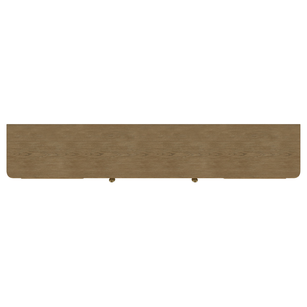 Arini 79" TV Stand - Sand Wash Media Console with Woven Cane Doors & Aged Brass Legs – view 11