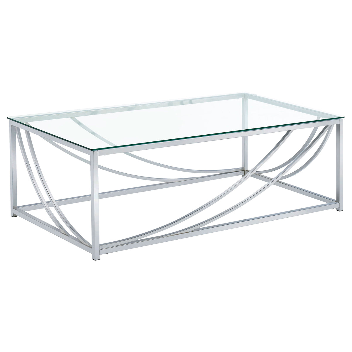 Lille Glass Top Coffee Table, End Table & Console - Coffee Table