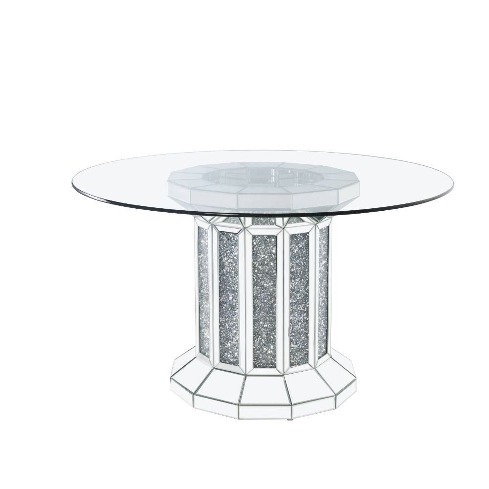 Noralie Round Glass Dining Table