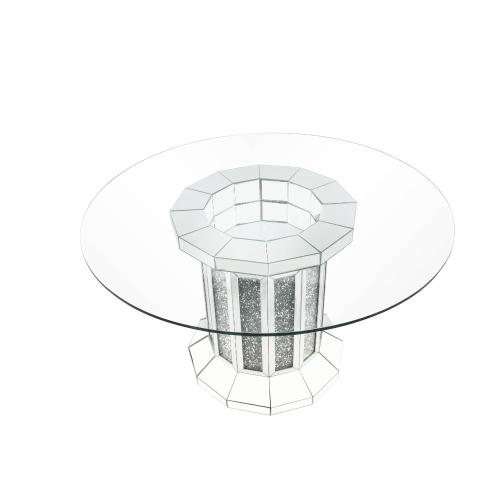 Noralie Round Glass Dining Table