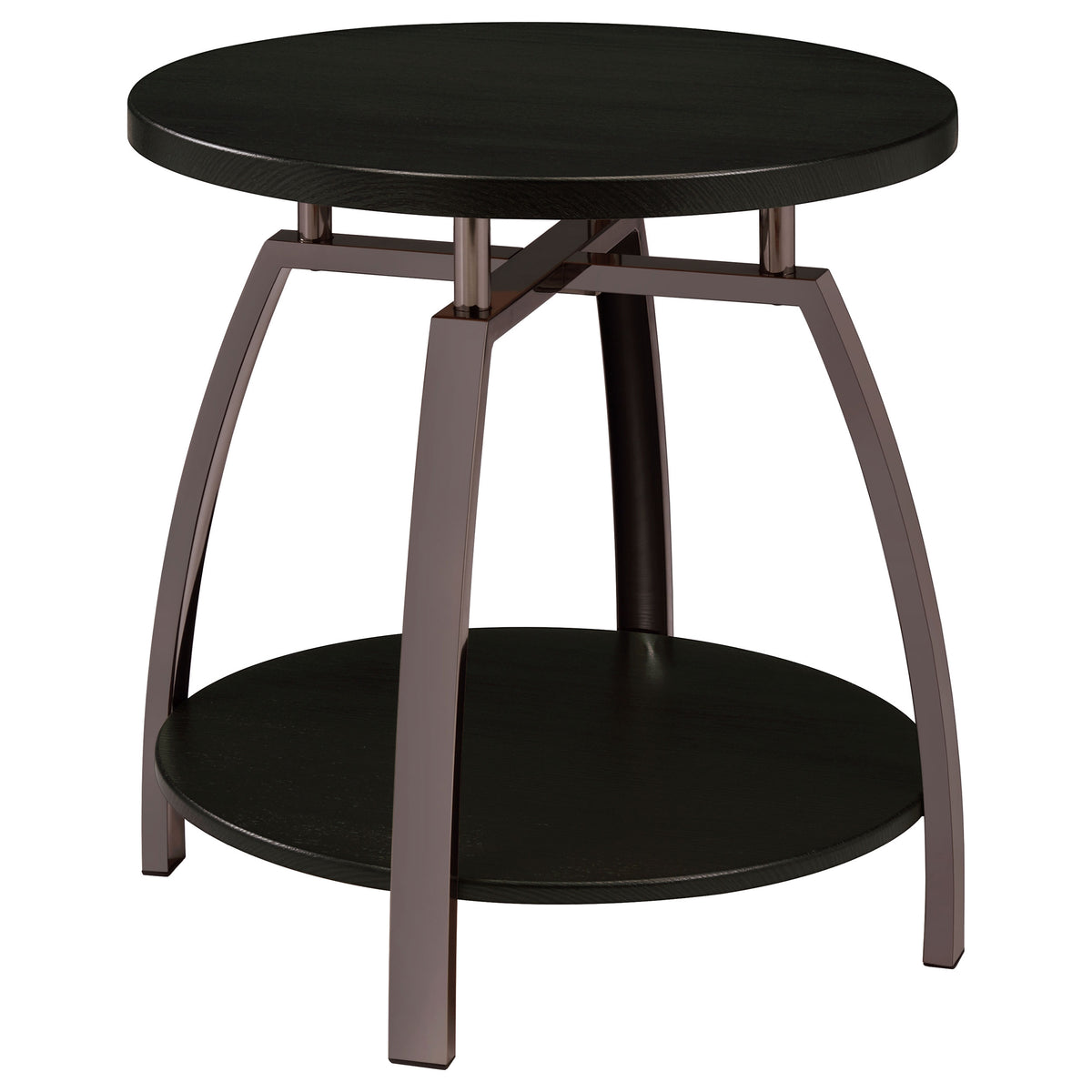 Dacre Round Two-Tier Coffee & End Table Sets - End Table