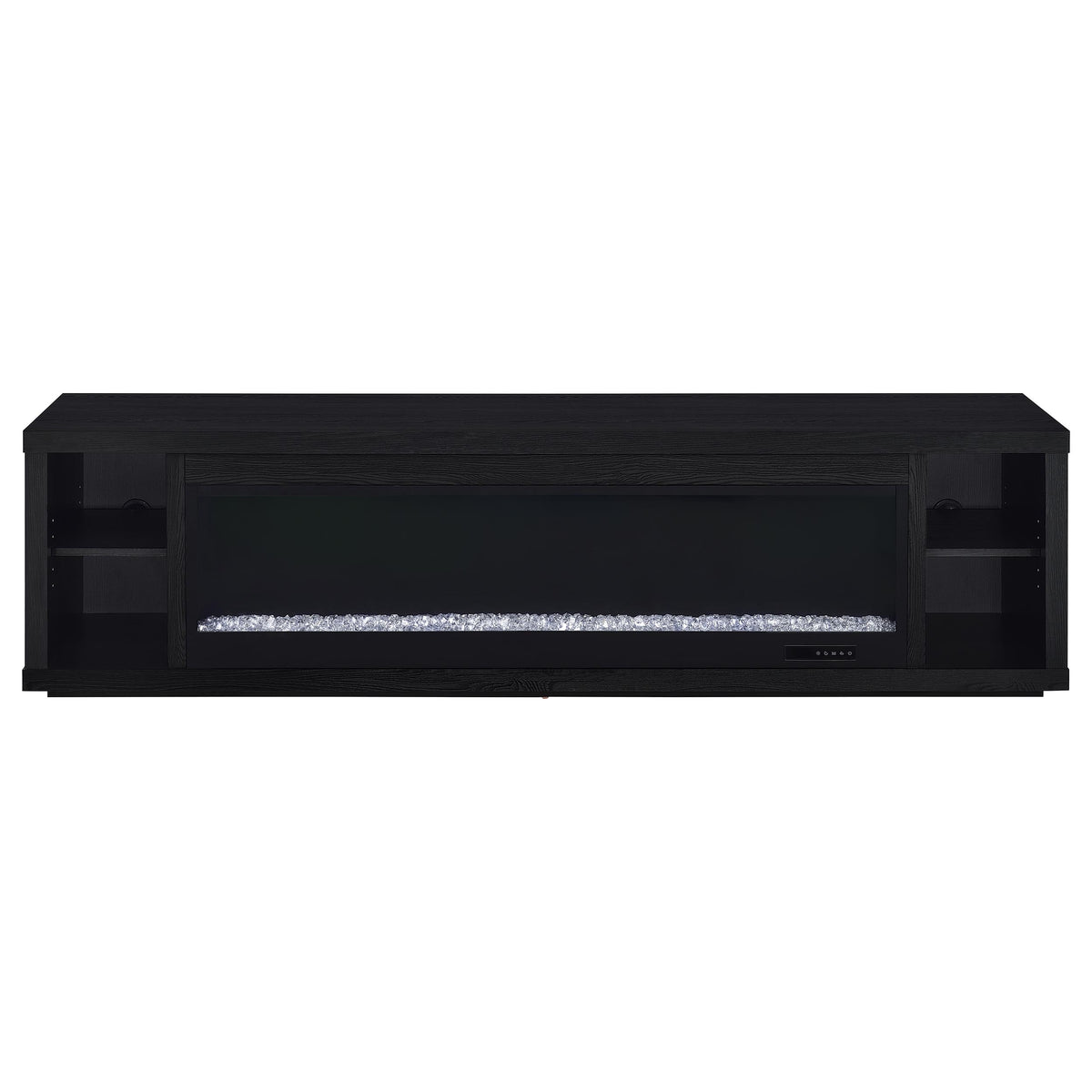 Deiter 79" Electric Fireplace TV Stand - 15 Flame Colors with Remote, Black, Fits TVs up to 85" – view 3