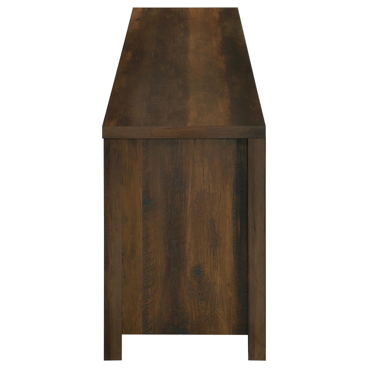 Enfield 71" Fireplace TV Stand - Barn Door Media Console with Ember Display for TVs up to 80" in Dark Pine – view 6