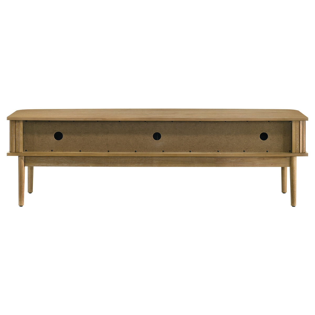 Croyden 71" Mid-Century TV Stand with Reeded Sliding Doors - Weathered Natural, Fits TVs up to 75" – view 8