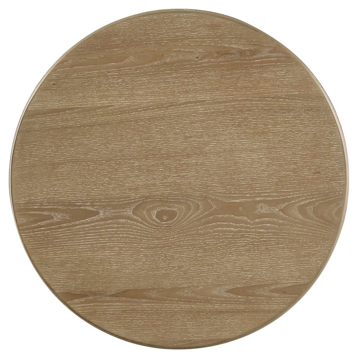 Adina Round Coffee & End Tables - Reeded Pedestal Base in Distressed Light Brown – view 15