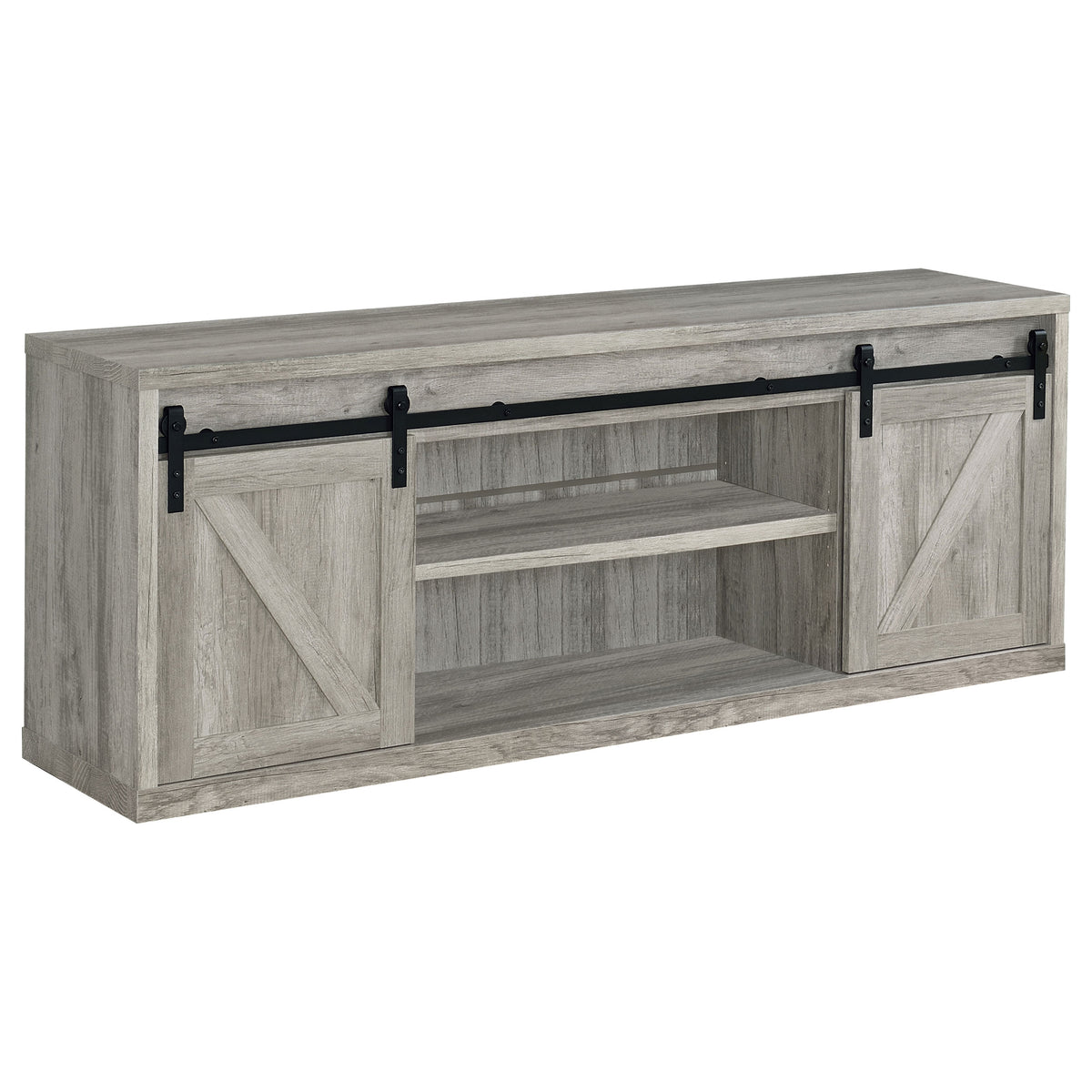 Brockton 71" Sliding Barn Door TV Stand