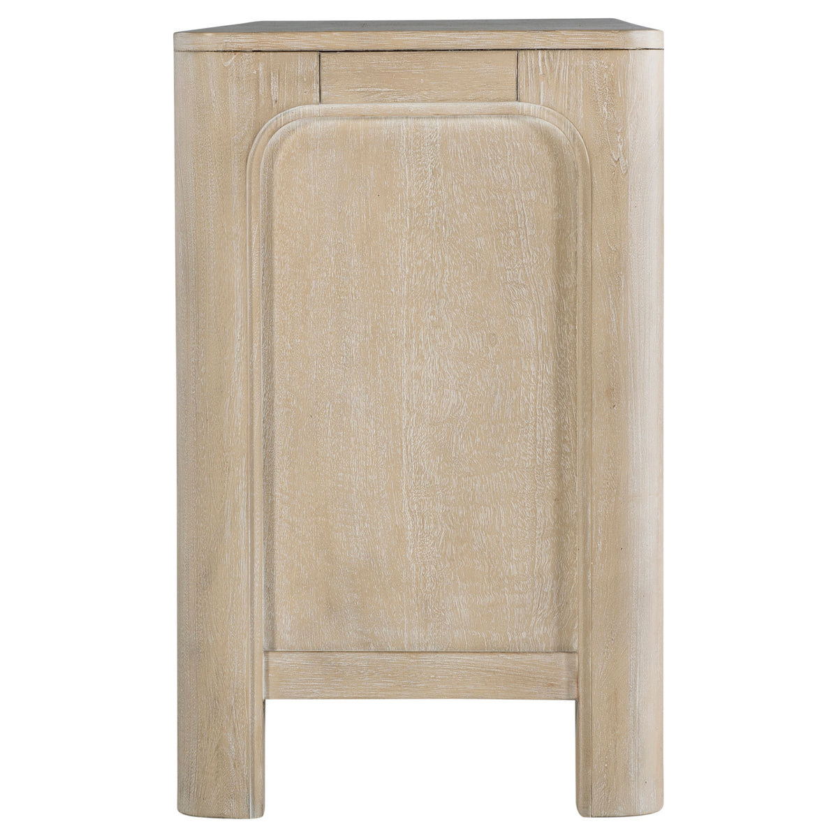 Solano 71" Arched TV Stand Media Console - Weathered Mango with Sliding Glass Doors – view 7