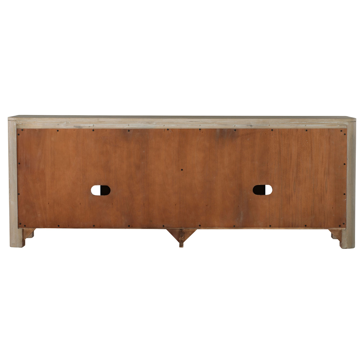 Solano 71" Arched TV Stand Media Console - Weathered Mango with Sliding Glass Doors – view 9