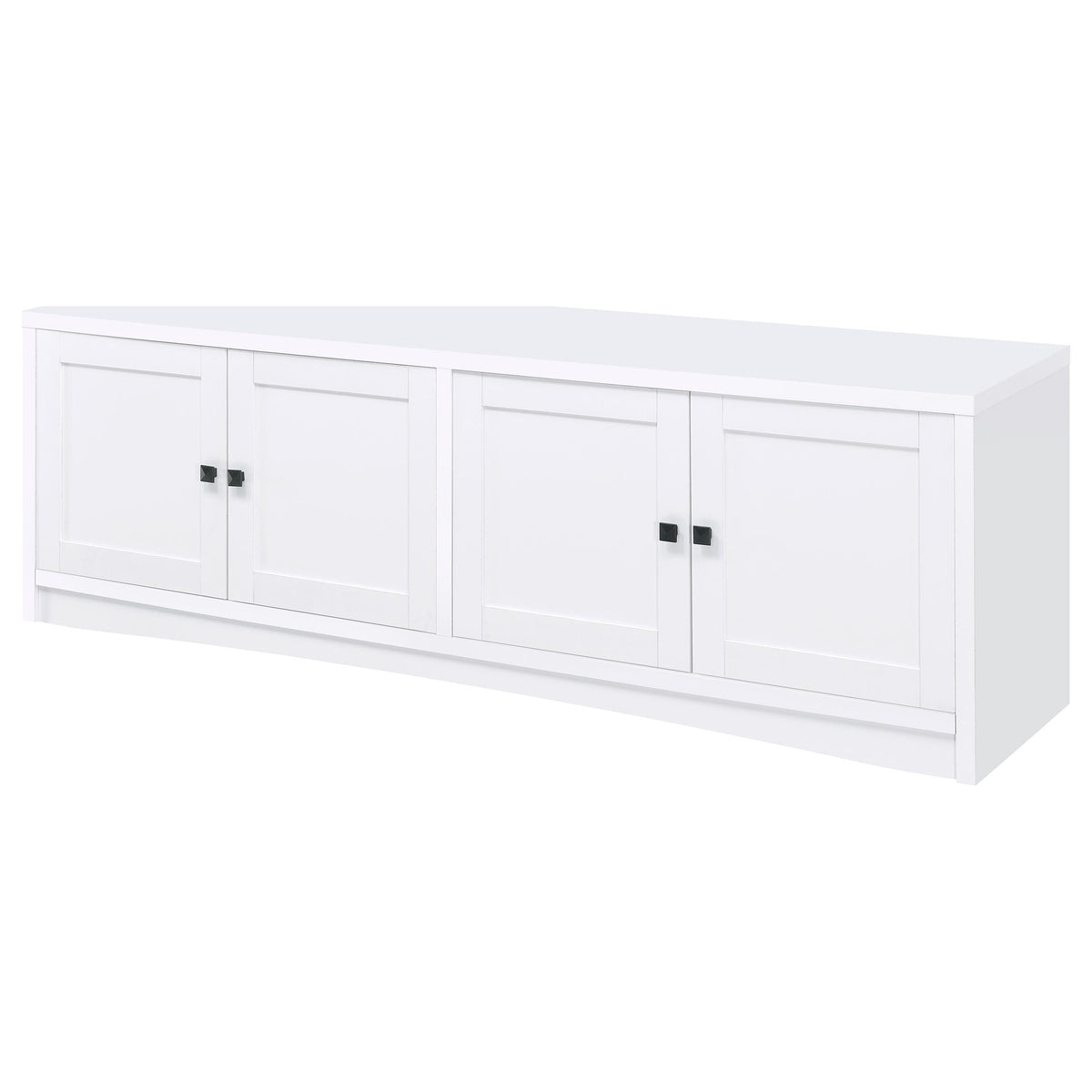 Laughlin 78" TV Stand & Entertainment Center with Media Towers - Adjustable Shelves in White – view 9