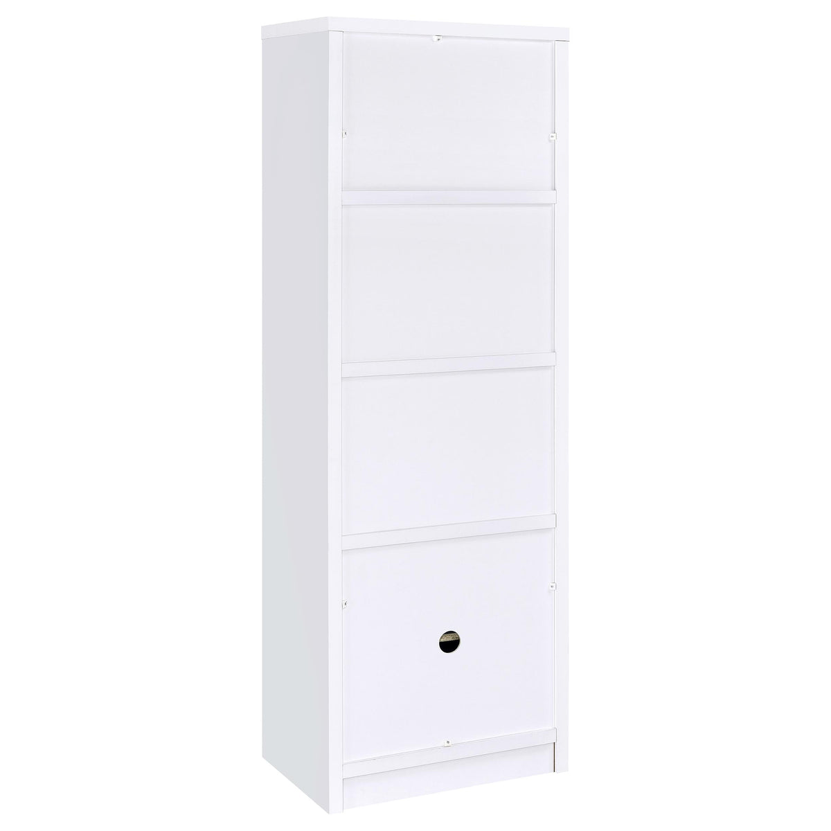 Laughlin 78" TV Stand & Entertainment Center with Media Towers - Adjustable Shelves in White – view 17