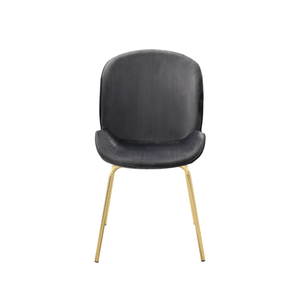 Chuchip Wingback Velvet Dining Chairs (Set of 2)