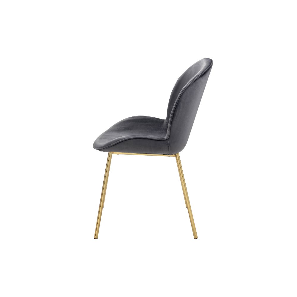 Chuchip Wingback Velvet Dining Chairs (Set of 2)