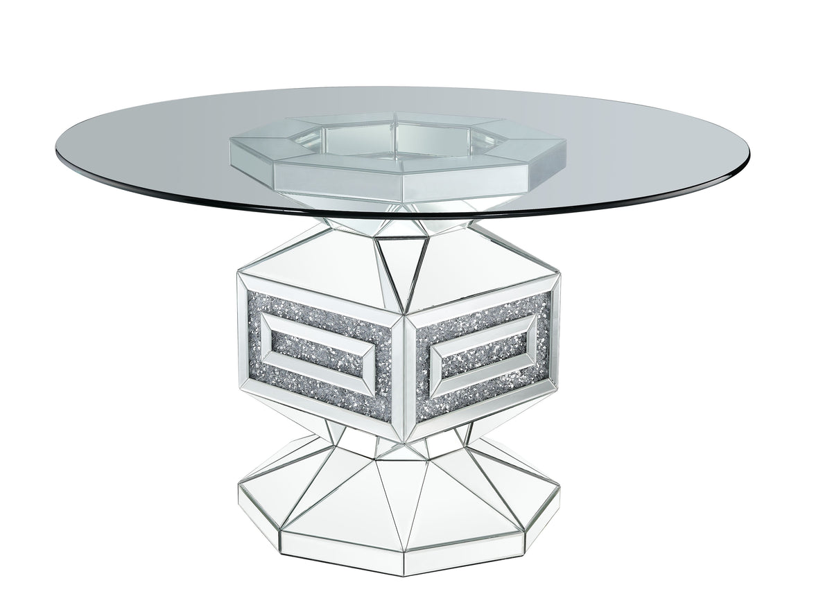Noralie Round Glass Dining Table