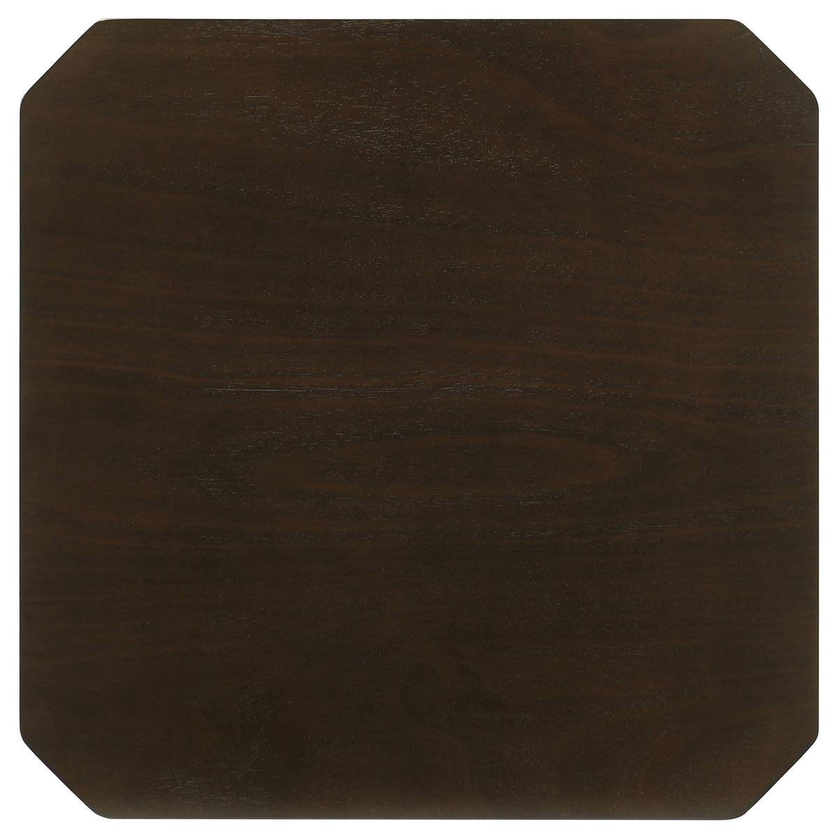 Amaro 3-Piece Coffee & End Table Set - Notched Corners & Tapered Legs in Dark Brown – view 10