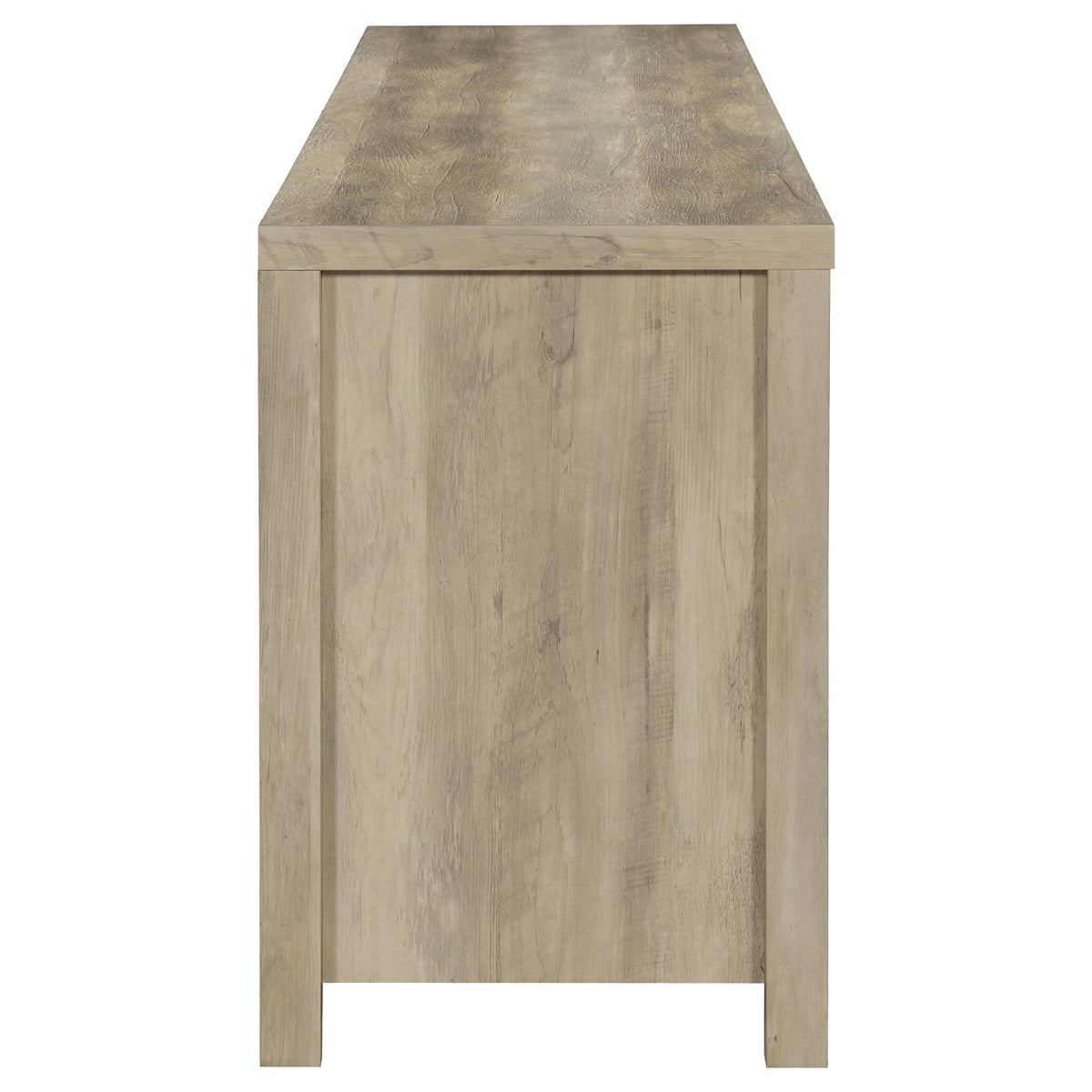 Madra 79" Sliding Barn Door TV Stand - Farmhouse Distressed Pine with Black Metal Hardware – view 11