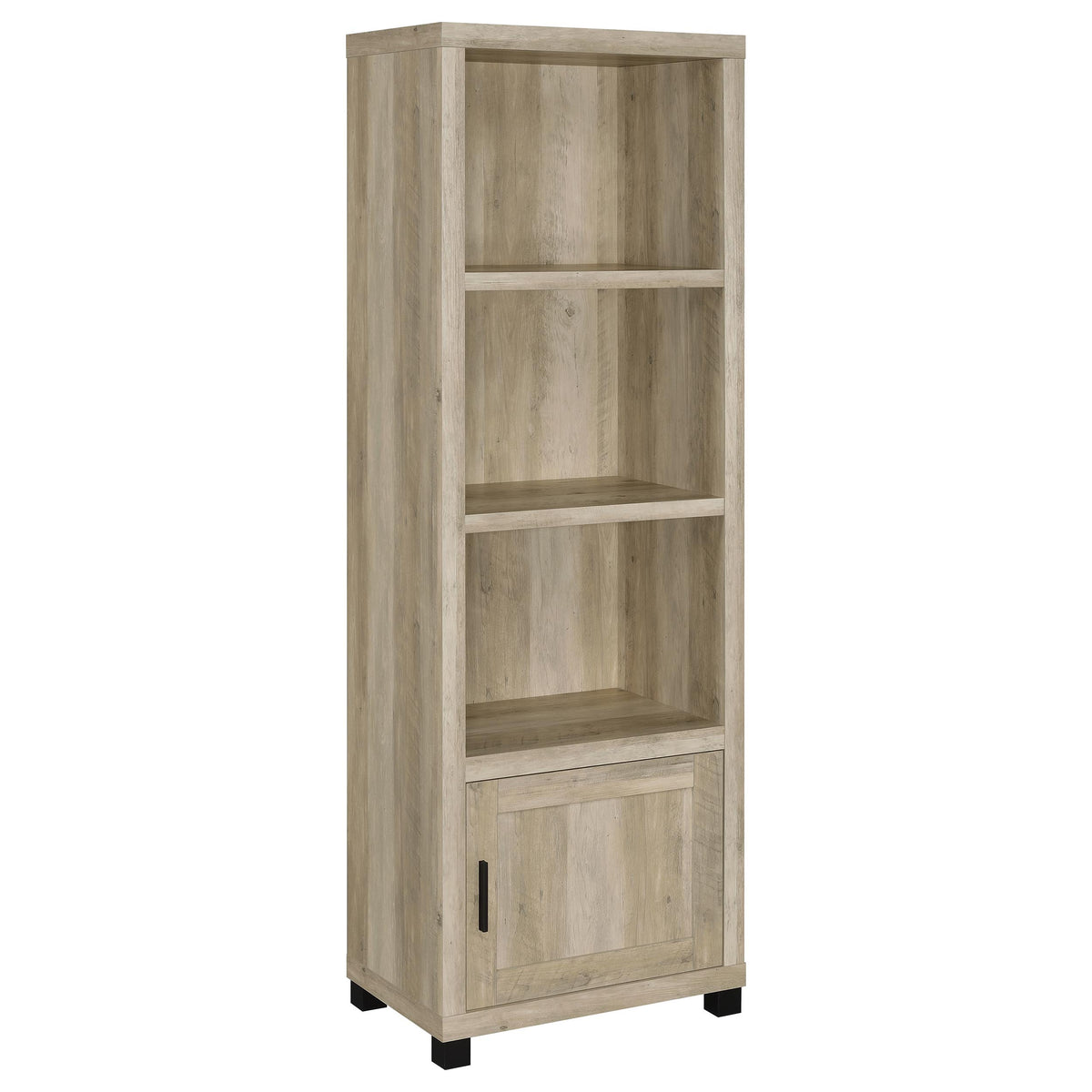 Sachin 79" TV Stand & 3-Piece Entertainment Center - Rustic Distressed Pine with Glass Doors – view 4