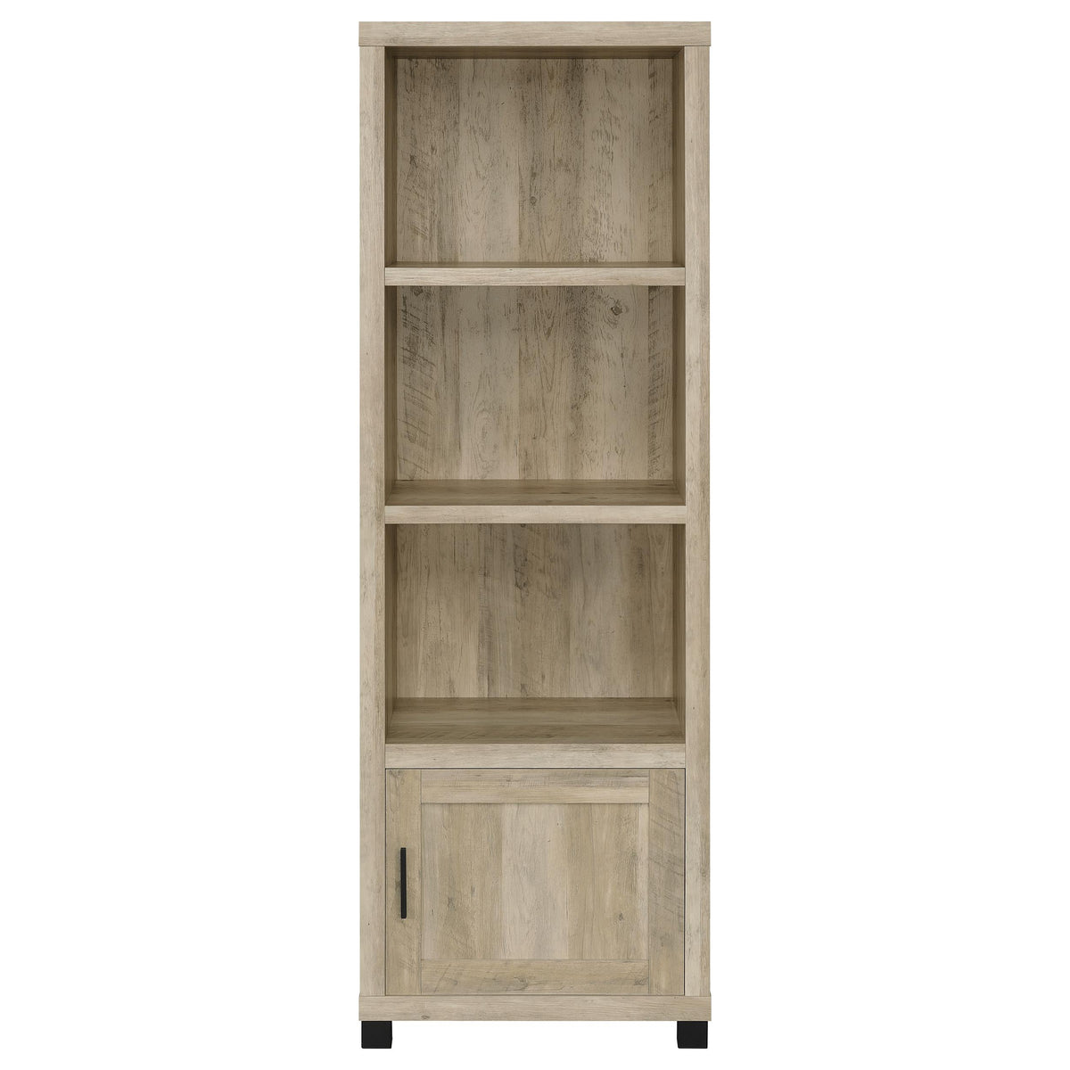 Sachin 79" TV Stand & 3-Piece Entertainment Center - Rustic Distressed Pine with Glass Doors – view 6