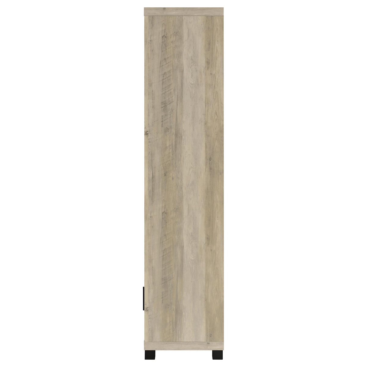 Sachin 79" TV Stand & 3-Piece Entertainment Center - Rustic Distressed Pine with Glass Doors – view 7