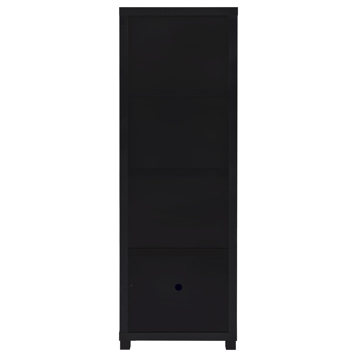 Jupiter 79" TV Stand & Entertainment Center with Media Towers - Glass Doors in Black – view 10