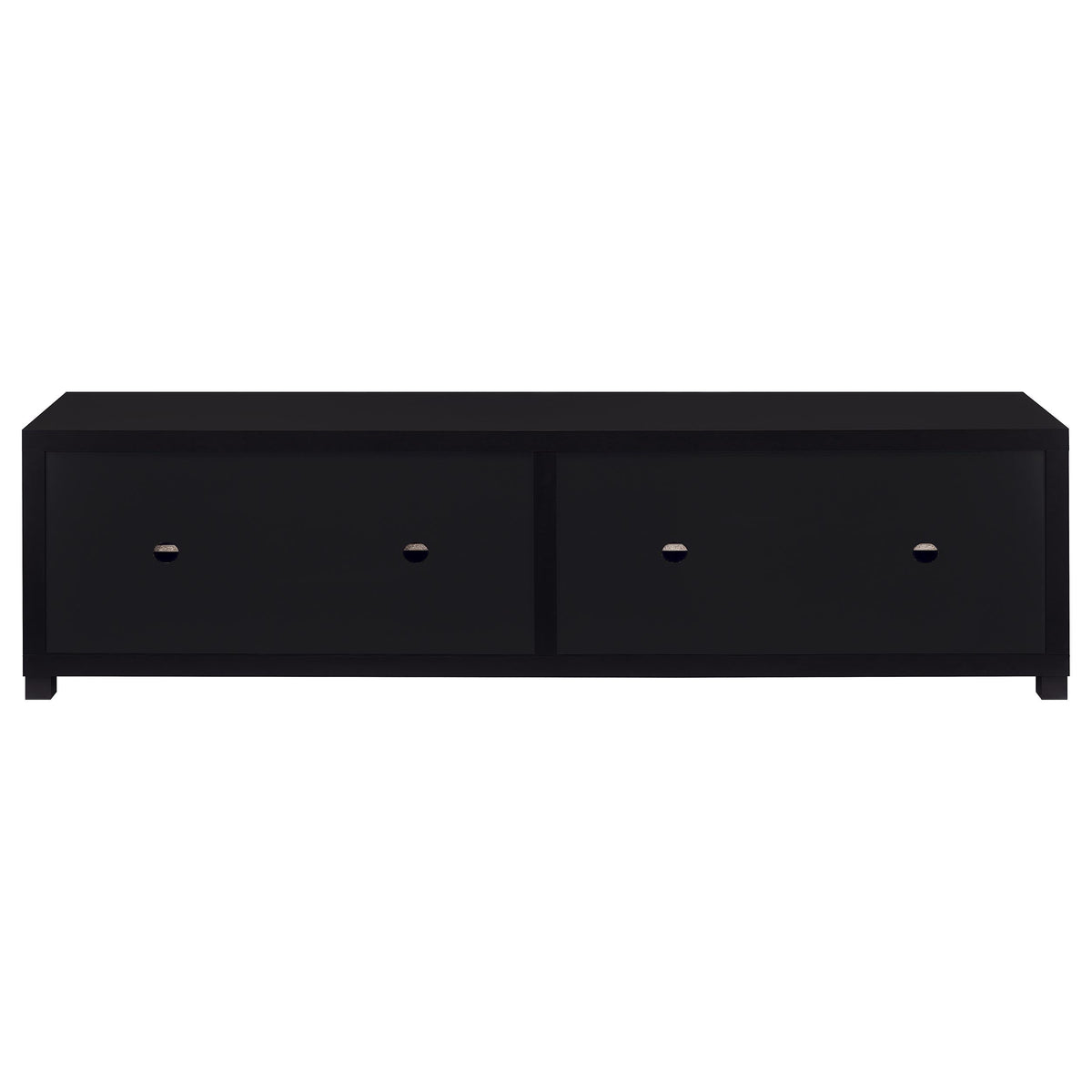 Jupiter 79" TV Stand & Entertainment Center with Media Towers - Glass Doors in Black – view 16
