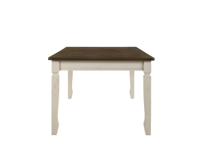 Fedele Farmhouse Dining Table with Drawers & Slat-Back Chairs