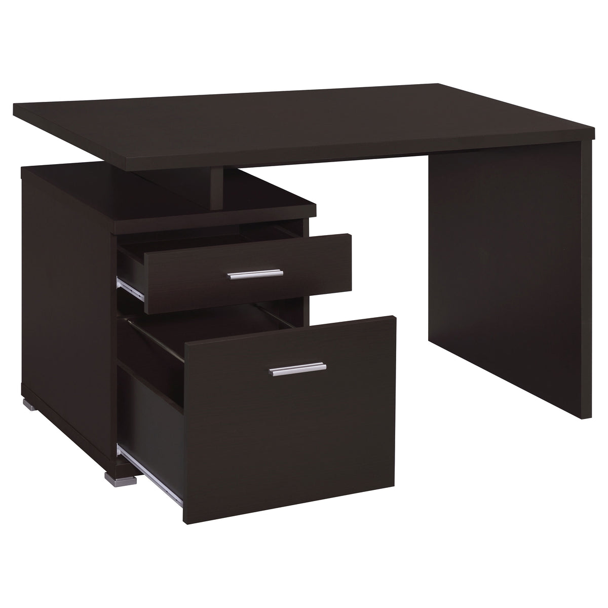 Irving 47" Computer Desk with Reversible File Cabinet & Drawer - Contemporary Cappuccino – view 5
