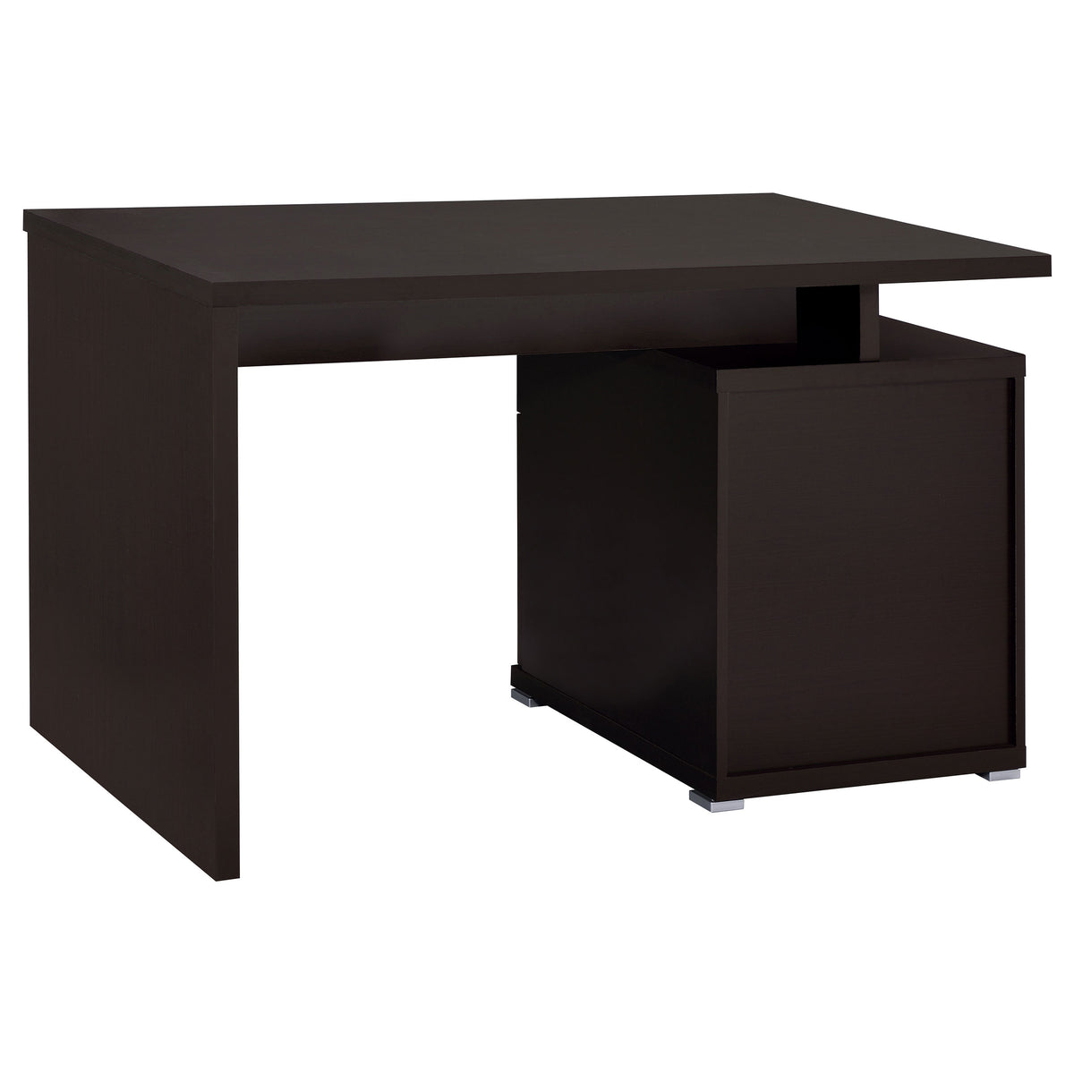 Irving 47" Computer Desk with Reversible File Cabinet & Drawer - Contemporary Cappuccino – view 8