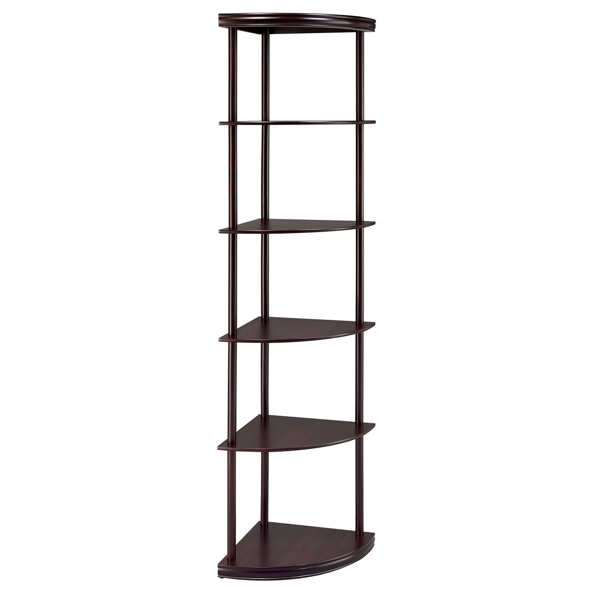 Bonwick 72" 5-Shelf Corner Bookshelf